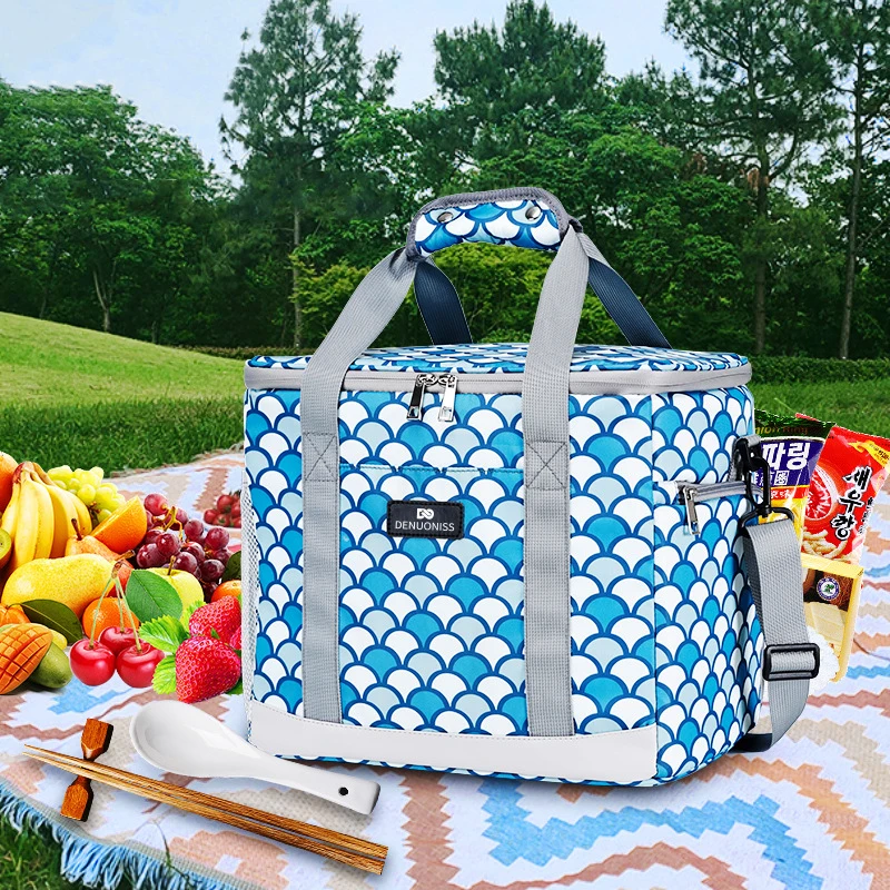 Trolis' new Oxford cloth insulation bag Outdoor picnic portable lunch bag cross-border insulated cooler bag wholesale