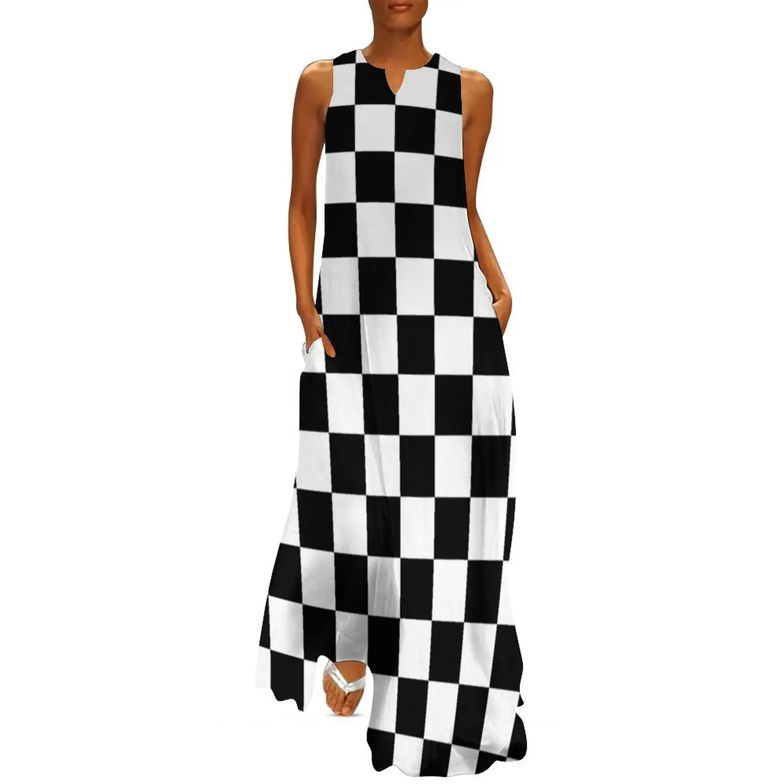 

Ska Checkerboard Long Dress summer dress womens 2024 Women"s skirt sexy short dresses daring