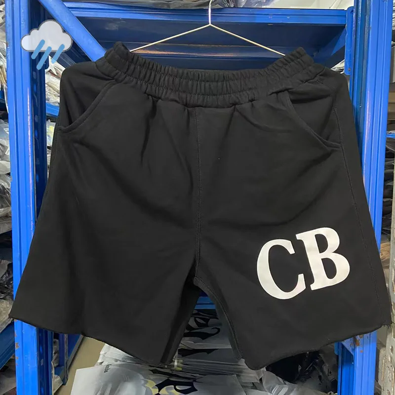

Мужские и женские простые повседневные модные серые, черные, белые бриджи CB, шорты на шнурке с буквенным принтом и логотипом внутри бирки