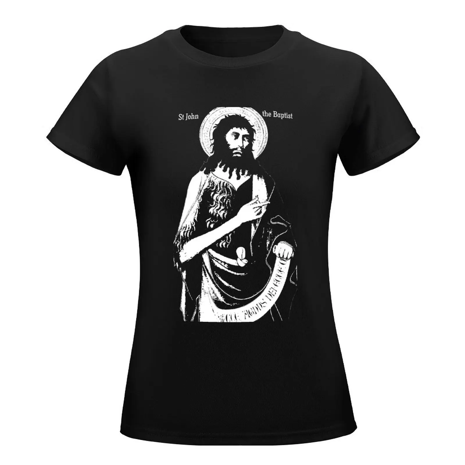 St John the Baptist T-Shirt korean fashion cute tops t-shirts for Women loose fit