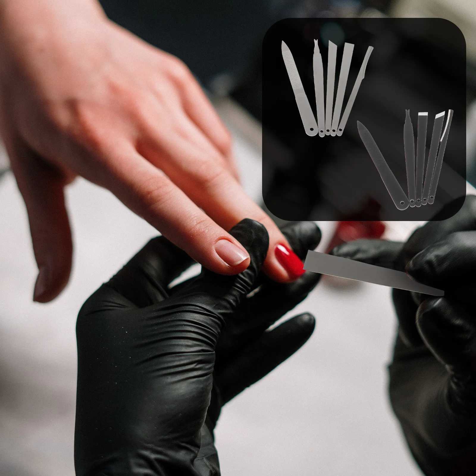 10 pezzi di frese per lucidatura delle unghie Set di strumenti per pedicure avanzati per il rinnovo della pelle del piede e il trattamento delle unghie incarnite Sfregamento portatile del piede