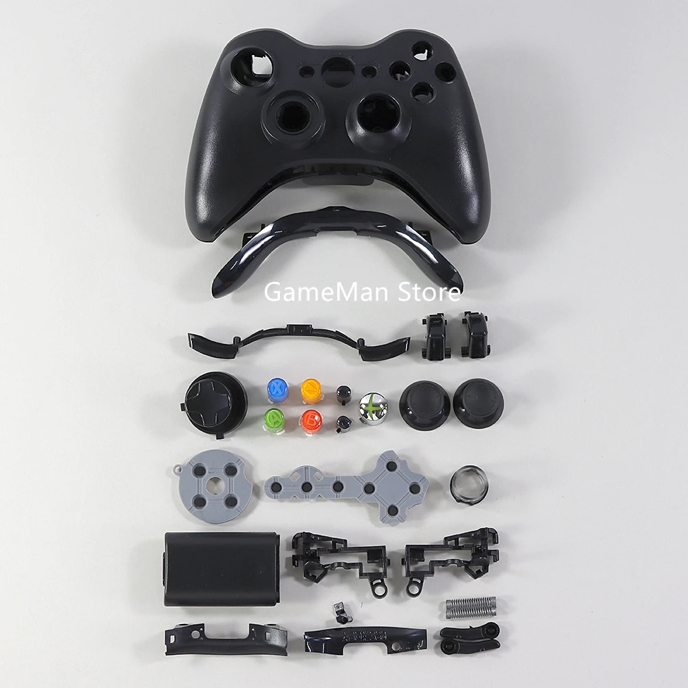 

6Sets Full Housing Shell and Buttons For Xbox360 Wireless Controller Case Cover Kit Thumbsticks For Xbox 360 Gamepad