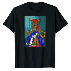 Haiti Haitiaanse Vlag Dag Trotse Vrouw Ayiti Meisje T-Shirt Dames Mode Grafische T-Shirt Tops Grappige Familie Bijpassende Kleding Mama Geschenken