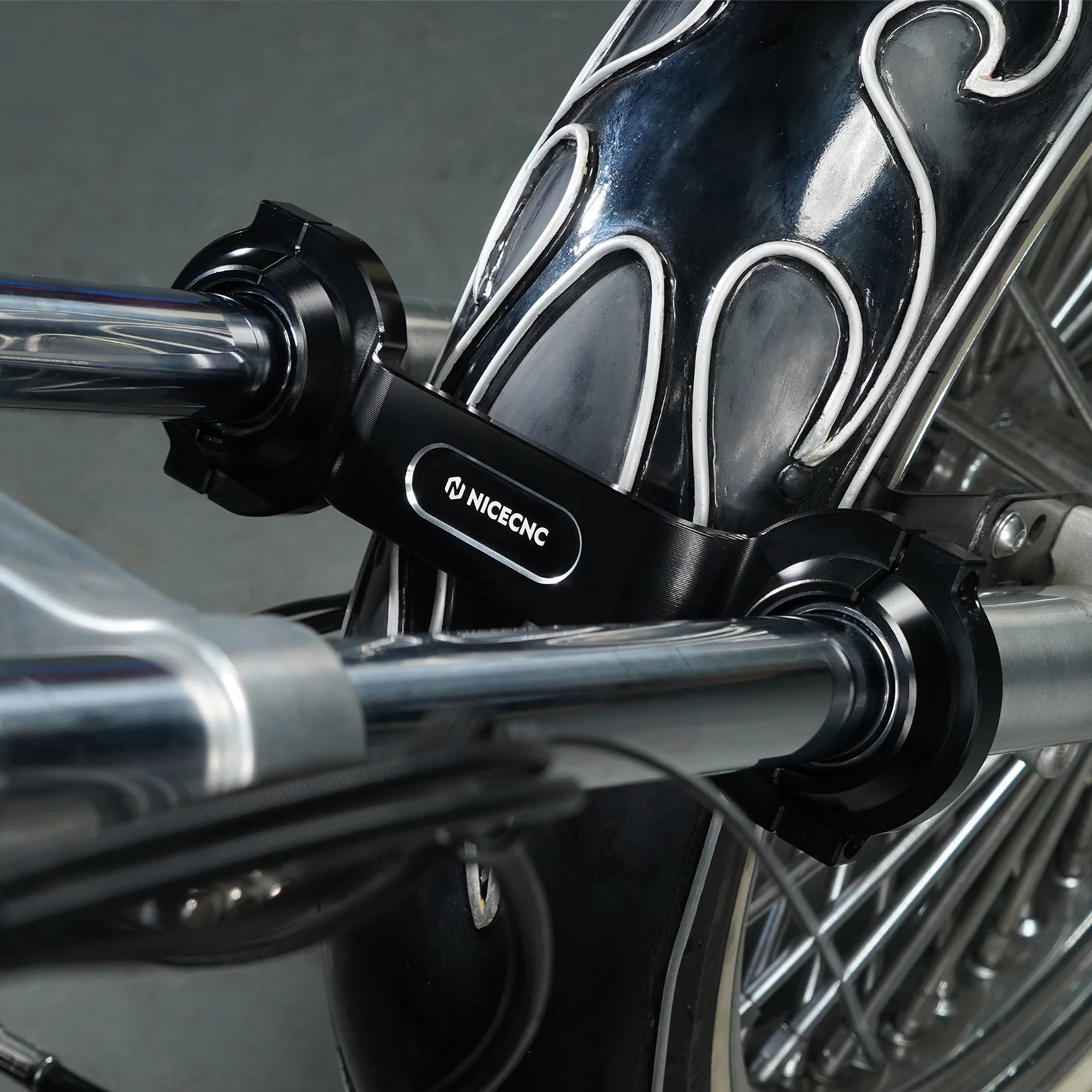 NICECNC Vorderradgabelstrebe für Harley Sportster Iron 883 XL883N 1200 XL1200NS Sportster 883 XL883L Sportster 1200 XL1200C Dyna Low – Detail 17
