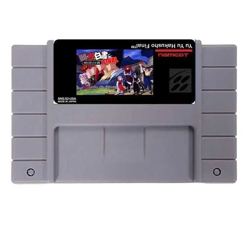 Yuyu Hakushoビッググレーゲームカード、米国ゲームプレーヤー、NTSCバージョン、16ビット、46ピン