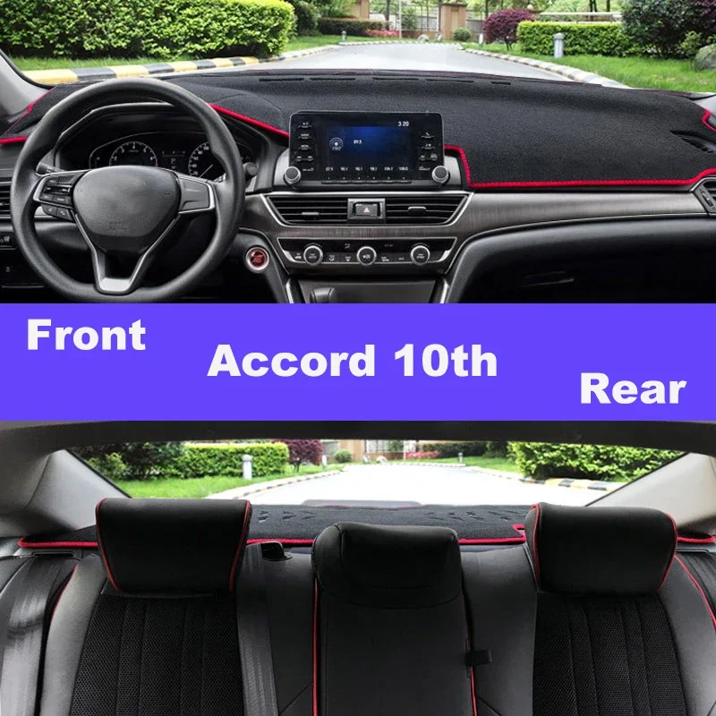 Car Dashboard Cover Mat Avoid Light Pad Instrument Panel Carpets Protector Accessories For Honda Accord X 10 2018-2020 2021 2022 view 5