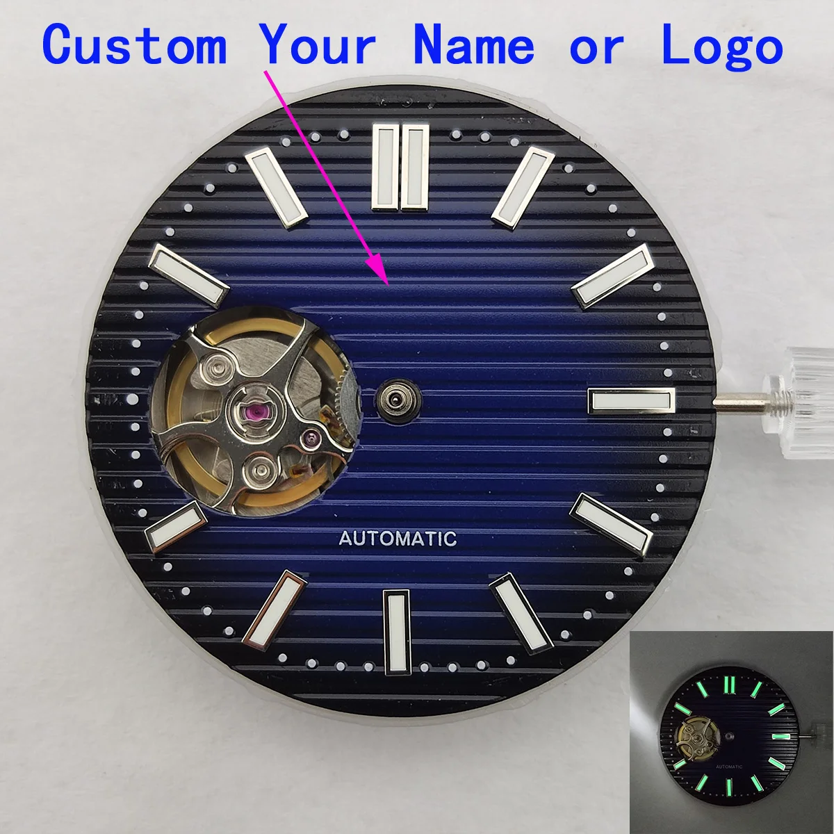 29.8mm nh38 dial nh38 watch dial custom logo NH35 case hands Miyota 8215 NH38 case nh35 movement sports watch accessories parts