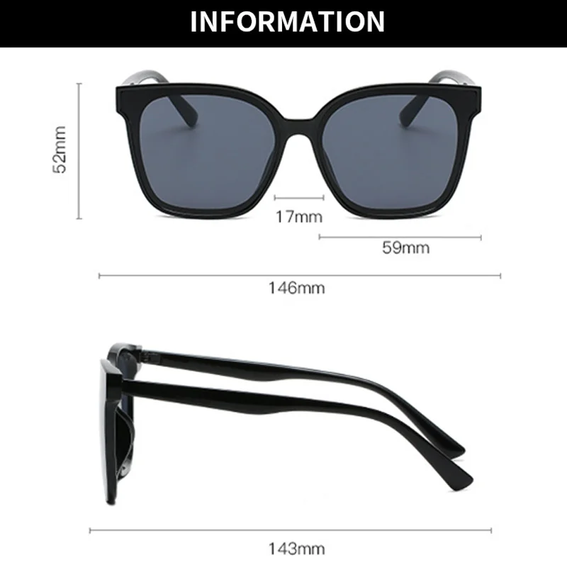 النظارات الشمسية الرجال النساء مربع الأزياء مكبرة العلامة التجارية الفاخرة مصمم الرجعية في الهواء الطلق هدايا العيد التبعي gafas دي سول النظارات #2