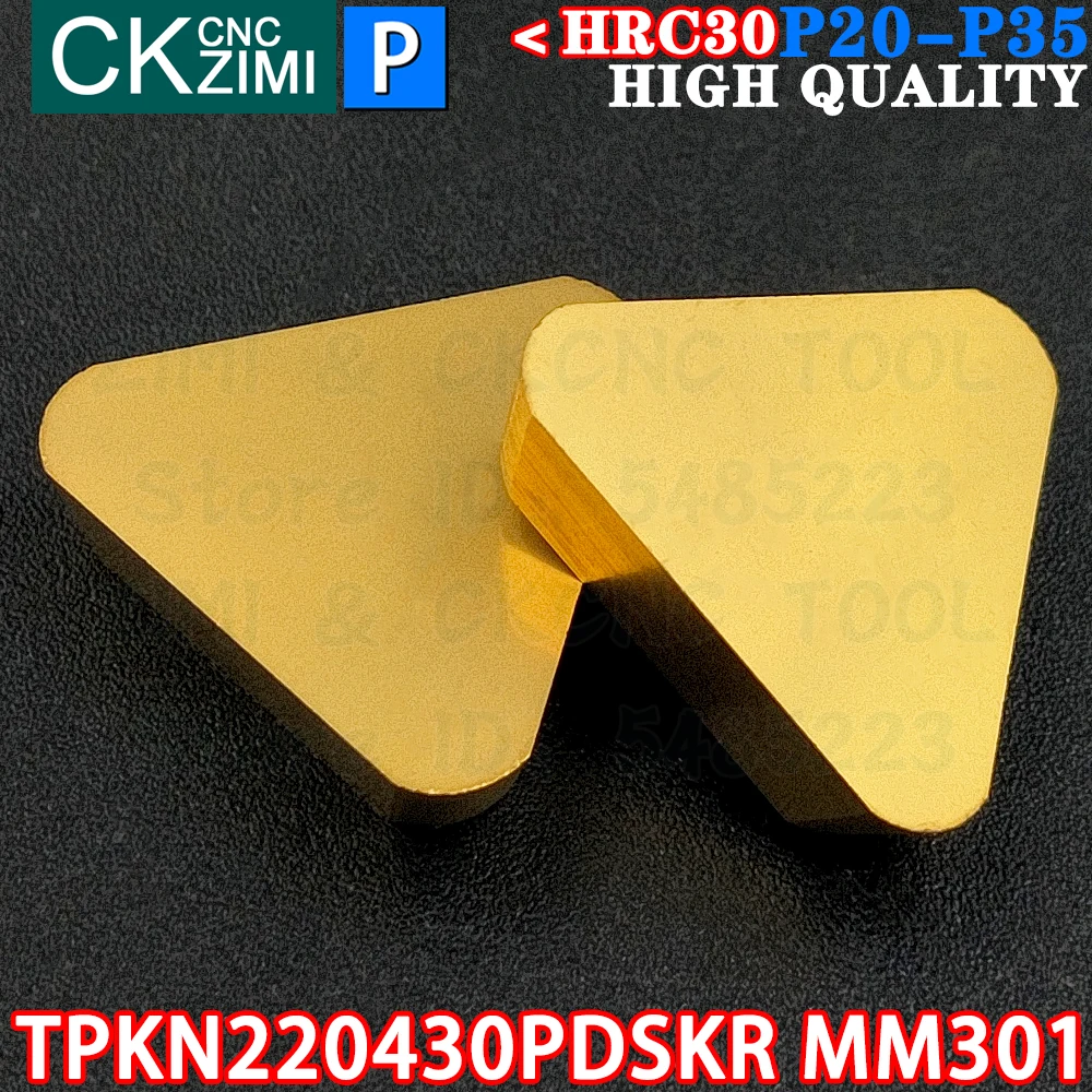 TPKN220430PDSKR MM301 TPKN 2204 PDSKR MM301 كربيد إدراج طحن إدراج أداة التصنيع باستخدام الحاسب الآلي قابلة للفهرسة قطع تحول أداة مخرطة TPKR TPKN2204 PDSKR TPKR TPKN 2204 PDSKR