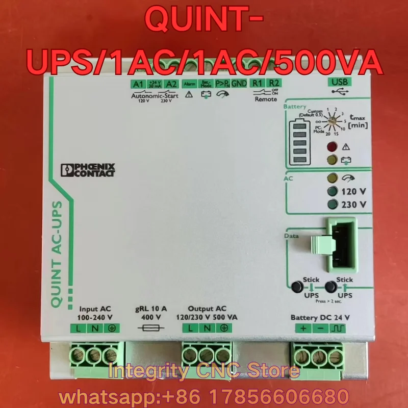 Second-hand QUINT-UPS/1AC/1AC/500VA module function test is normal 2320270