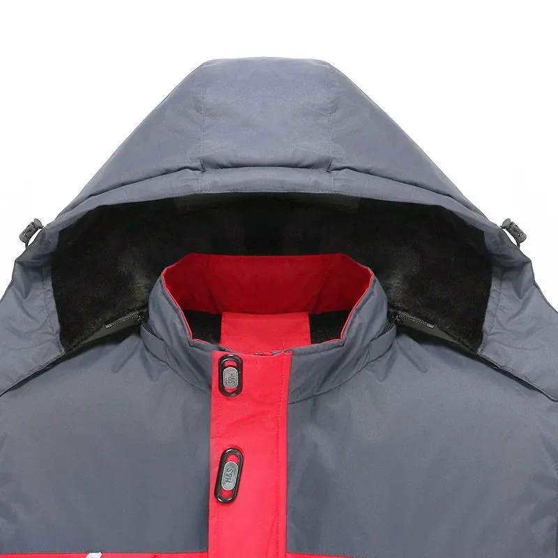 2023 High Quality New Winter Festool Tools Logo Jackets Men Clothing Warm Coat Windproof Thicken Hooded  Outwear Casual Overcoat