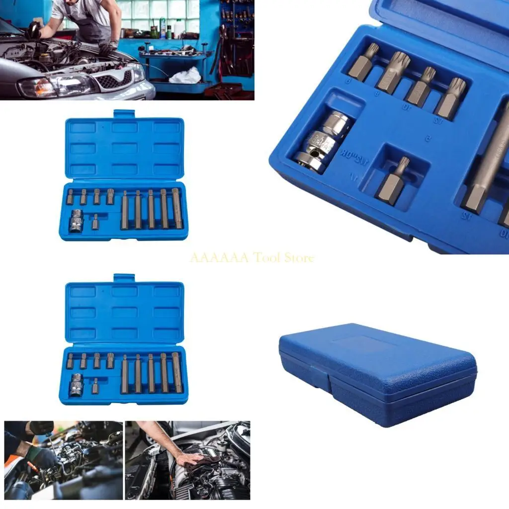 

A2BE Heavy Duty 11pc Hand Tool Set Nonslip Grip Steel Construction Portable Organizers Box Included