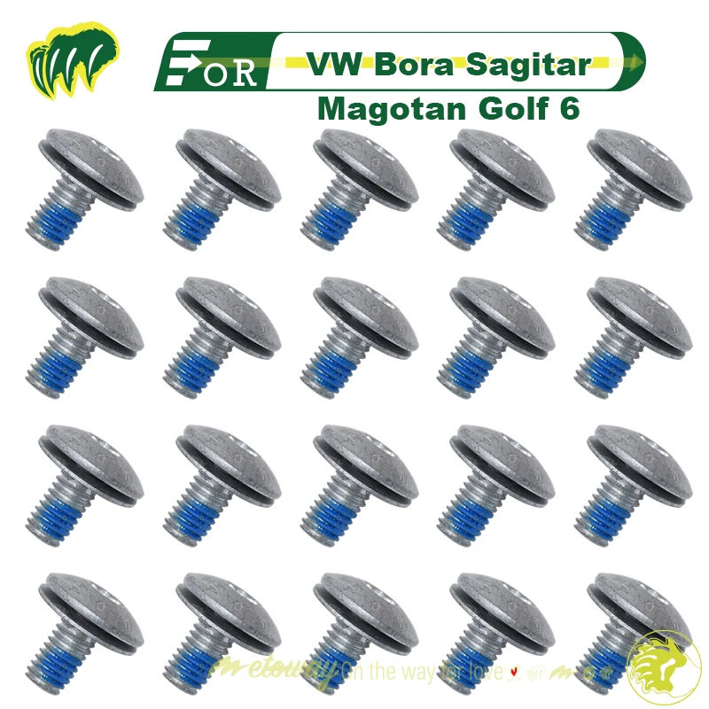 

20 шт. винты для Bora Sagitar Magotan Golf 6 крышка турбокомпрессора защитная пластина крышка крепежные винты крепежные принадлежности