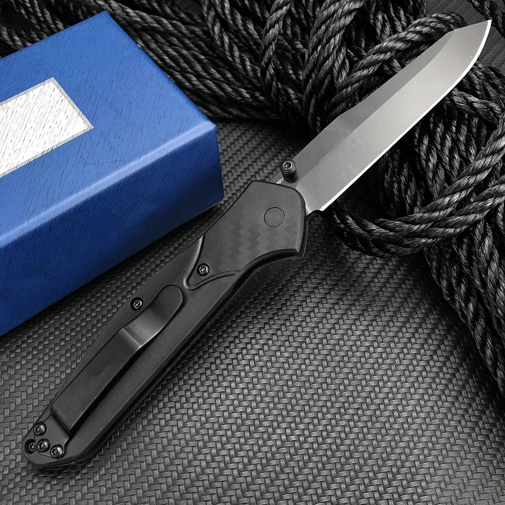 BM 940 Osborne EDC Knife Folding Pocket Knife Tanto Blade Plain Edge Tactical Survival Camping Knife Tools Carbon Fiber Handle