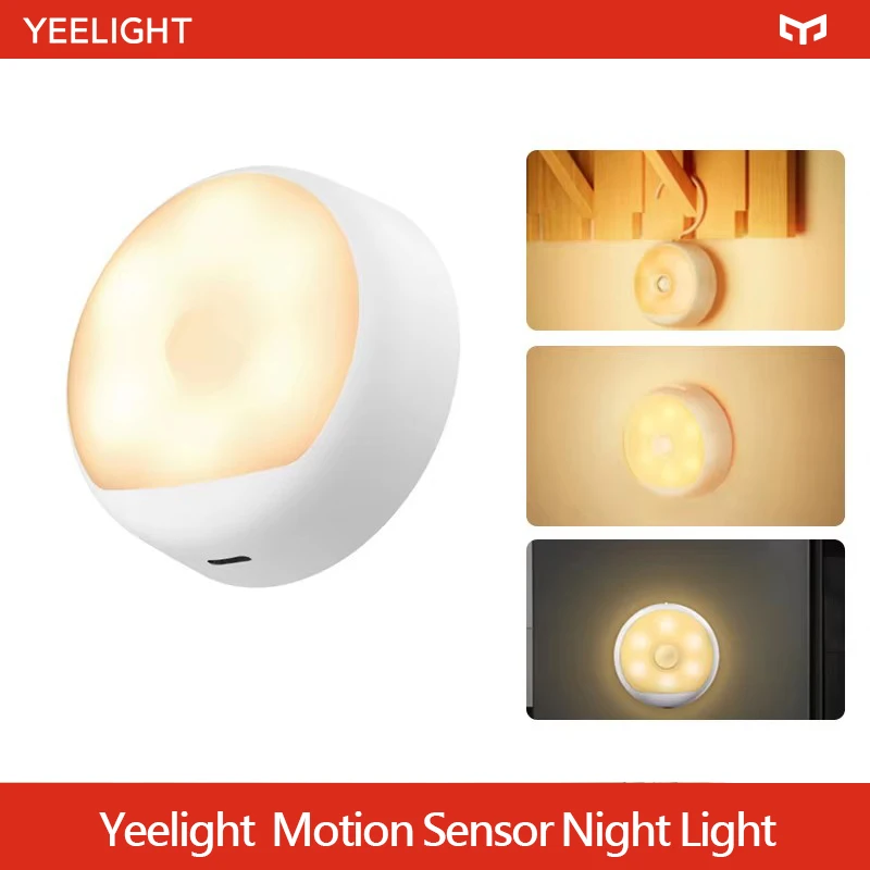 

Yeelight LED night Light Motion Sensor light Rechargeable Rechargeable Smart home lamp For Bedroom wardrobe hallway