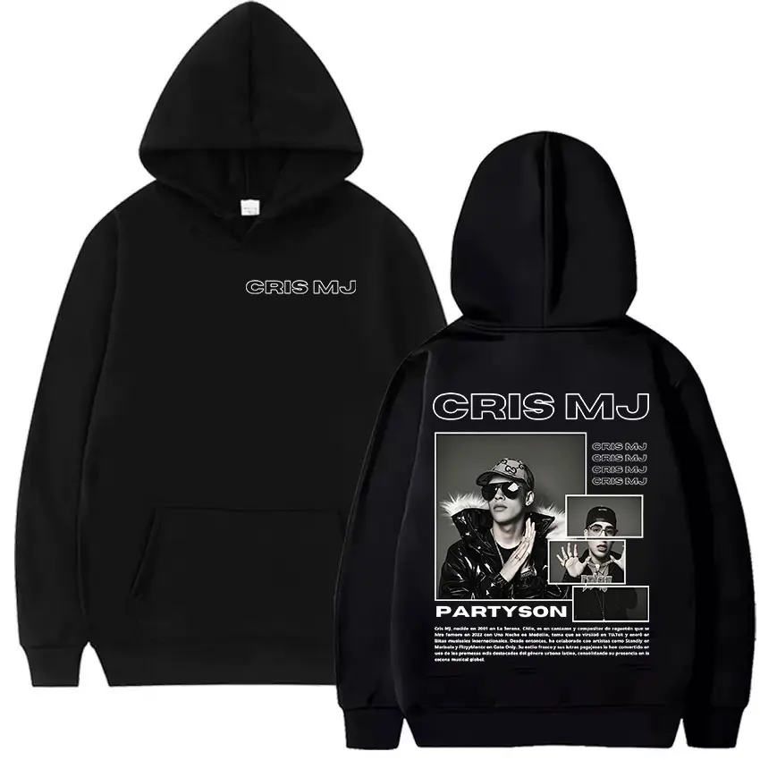 Chaqueta de Hoodie con Estampado de CRIS MJ Nuevo Álbum 2025: La Prenda Definitiva para los Fans de Hip Hop y Streetwear