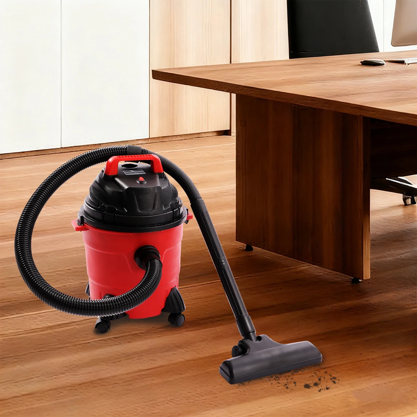 

[Пылесос 3-в-1 для влажной/сухой уборки] Портативный пылесос 3-в-1 для влажной и сухой уборки для тяжелых условий эксплуатации для дома, гаража, автомобиля - мощная всасывающая многослойная фильтрация