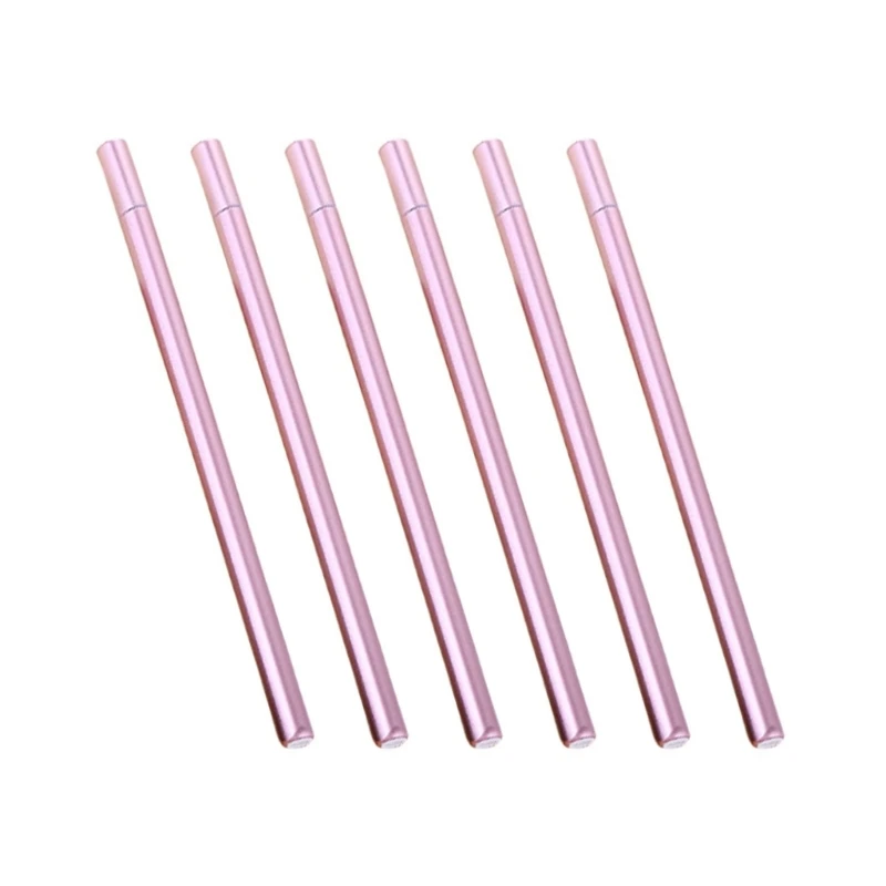 6x Metallochrome GEL ปากกา 0.5 มม.ปากกา Neutral หมึกสีดำปากกาลายเซ็นเครื่องเขียนปากกาอุปกรณ์สำนักงานโรงเรียนสำหรับเขียน Y9RF