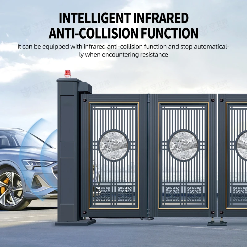 custom.Top Quality Main Gate Design Philippines Folding Gate Retractable Fence Gate