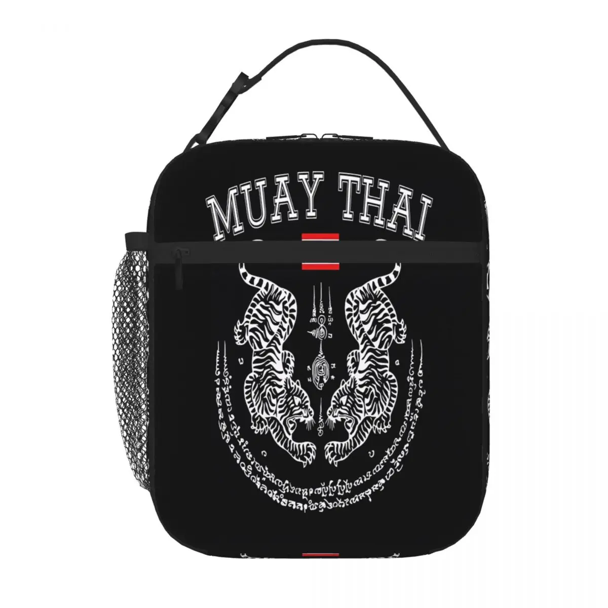 Bestselling Muay Thai Men Kickboxing Men Women Kid Compact Style Canvas Lunch Bag Campus Lunch Food Cooler Bag