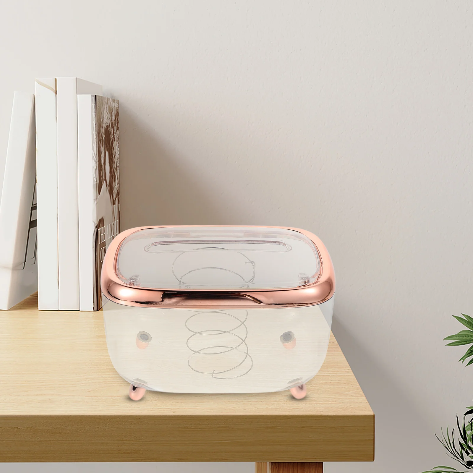 

Creative Transparent Tissue Box Plastic Holder Large Capacity Napkin Dispenser for Living Room Kitchen Bathroom Rv Office