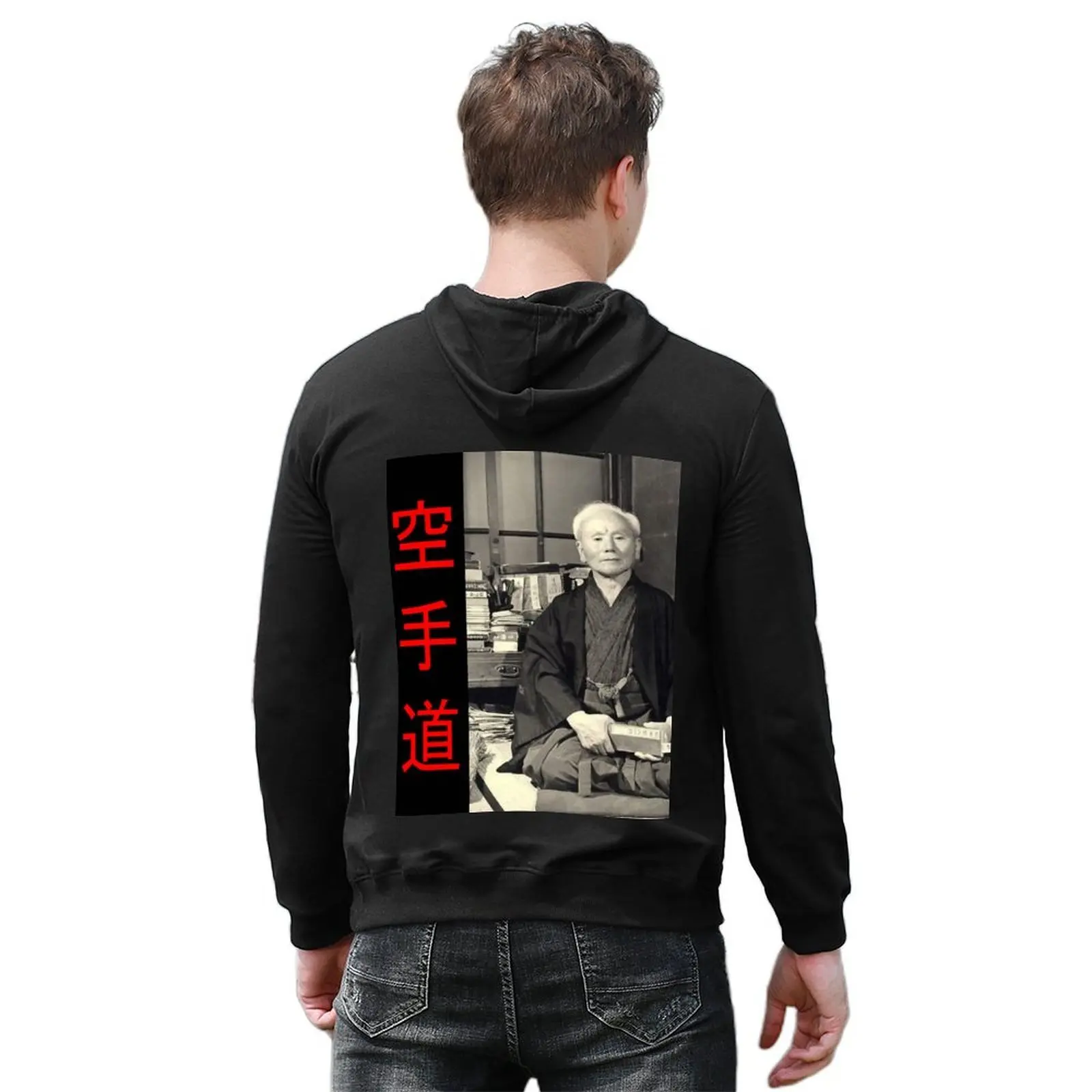 Ginshi Funakoshi - The Karate Founder Hoodie anime clothes autumn male clothes men's winter sweater new in hoodies