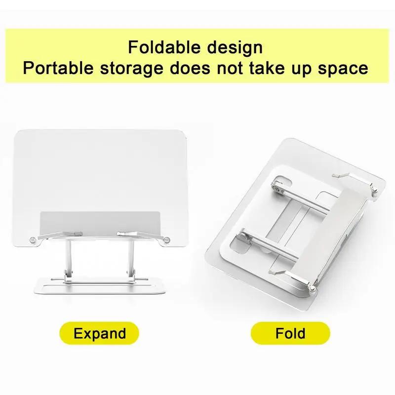 Imagem -05 - Super Carga-rolamento Livro Stand para Leitura Dobrável Ajustável Metal Desktop Livro de Receitas Leitura