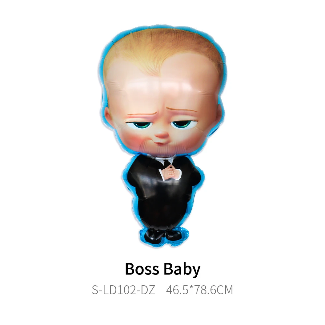 Boss Baby Cartoon Geburtstagsparty Dekorationen Hintergrundbanner Teller Becher Servietten Tischdecke Ballons Jungen Mädchen Party Babyparty – Detail 20
