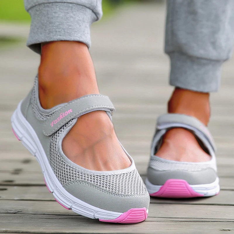 Zapatillas Mujer sepatu Chunky wanita, Sneaker kasual nyaman Jalan