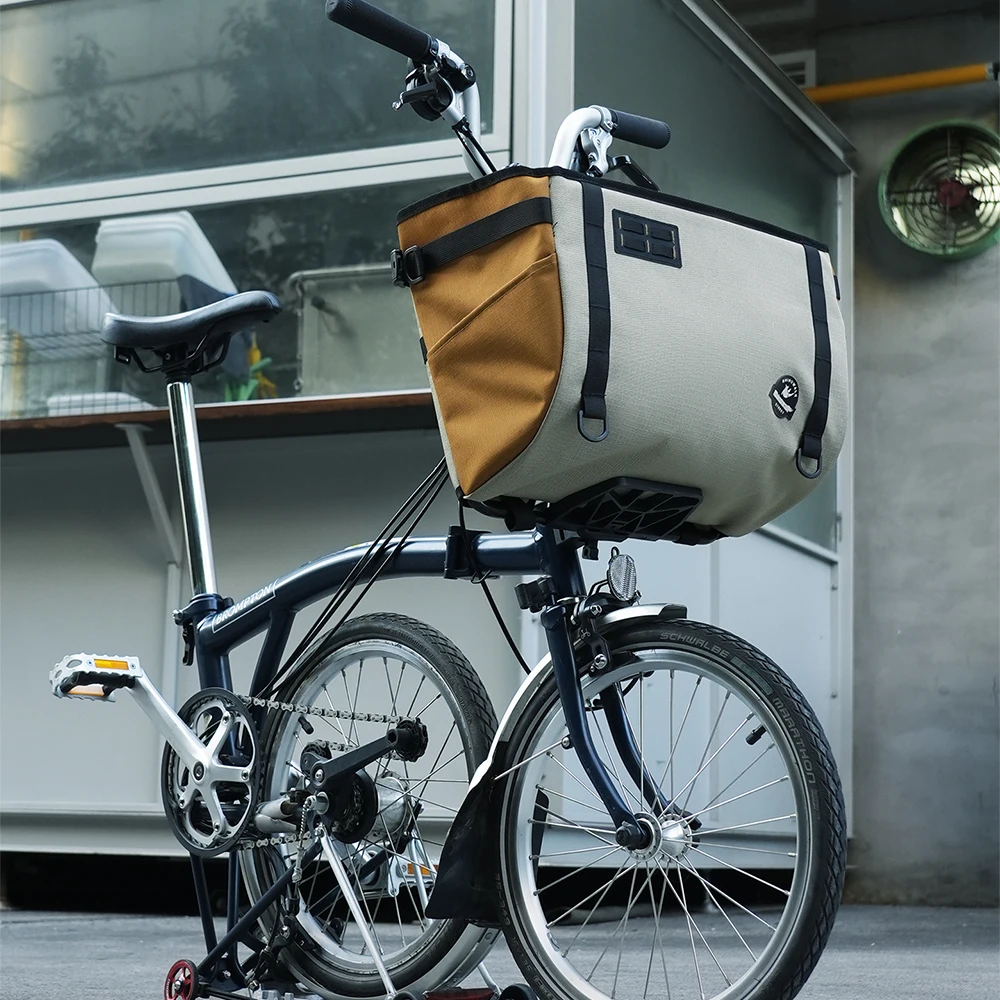 

Велосумка на руль Rhinowalk для Brompton, 17 л/24 л, передняя, быстросъемная, со скрытой опорной рамой