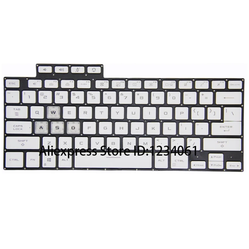 Replacement Keycap Key For Asus TUF Air FX516 FX516P FX516PC FX516PE FX516PR FA516  Laptop Keyboard KEY & Clips