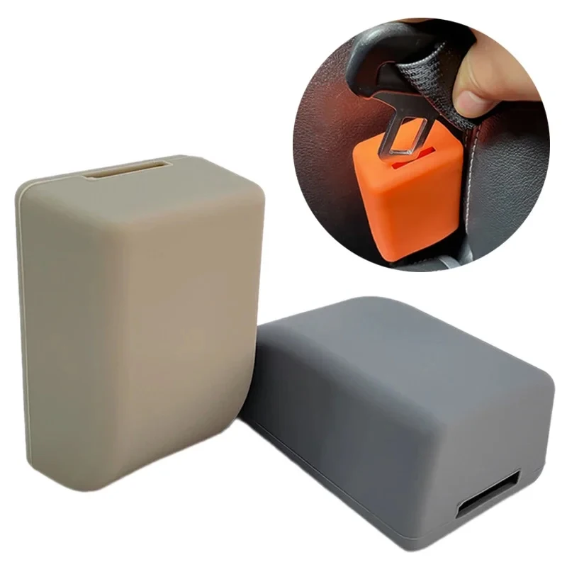 

6Pcs Car Seat Belt Buckle Cover Universal Safety Buckle Clip Silicone Protective Covers Anti-Scratch Dust Case Auto Accessories