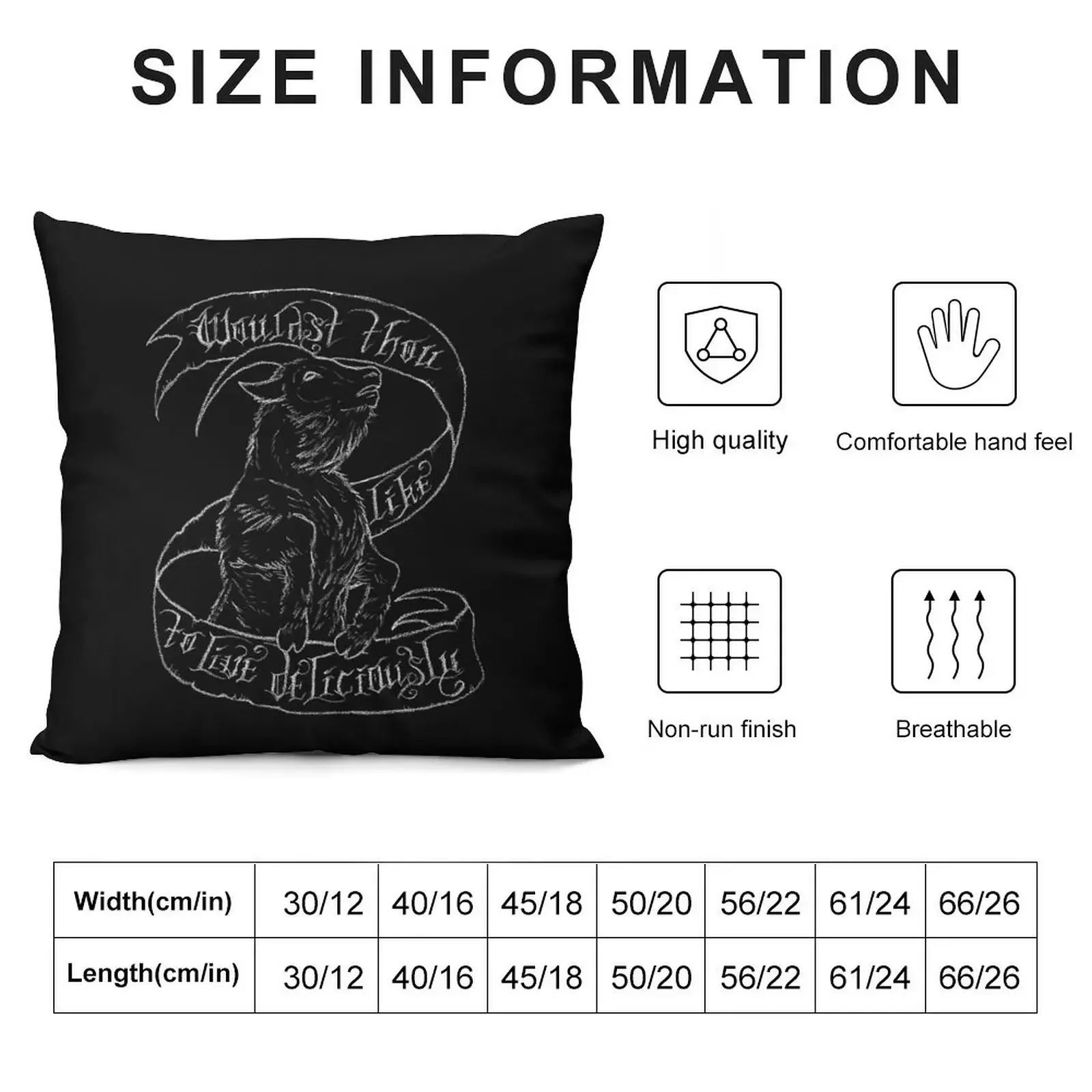 Black Phillip Throw Pillow autumn decoration Christmas Pillowcase Sitting Cushion pillow