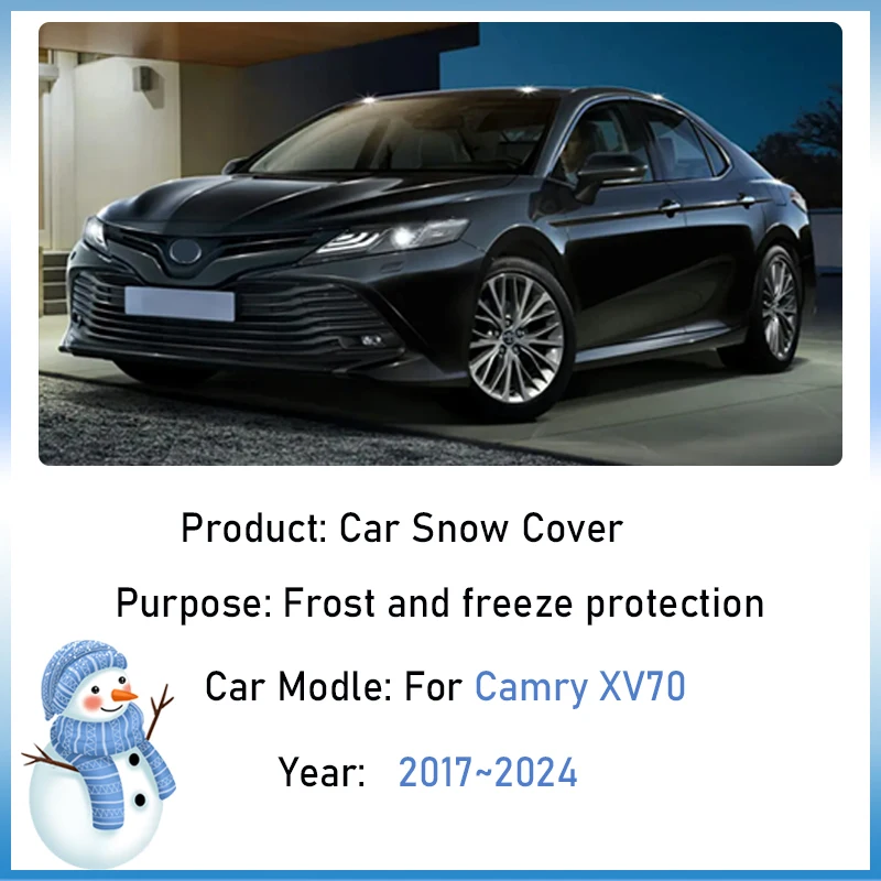 Car Snow Cover For Toyota Camry XV70 2017~2024 Daihatsu Altis Outdoor Winter Shield Waterproof Anti-reeze Shade Accessories 2020