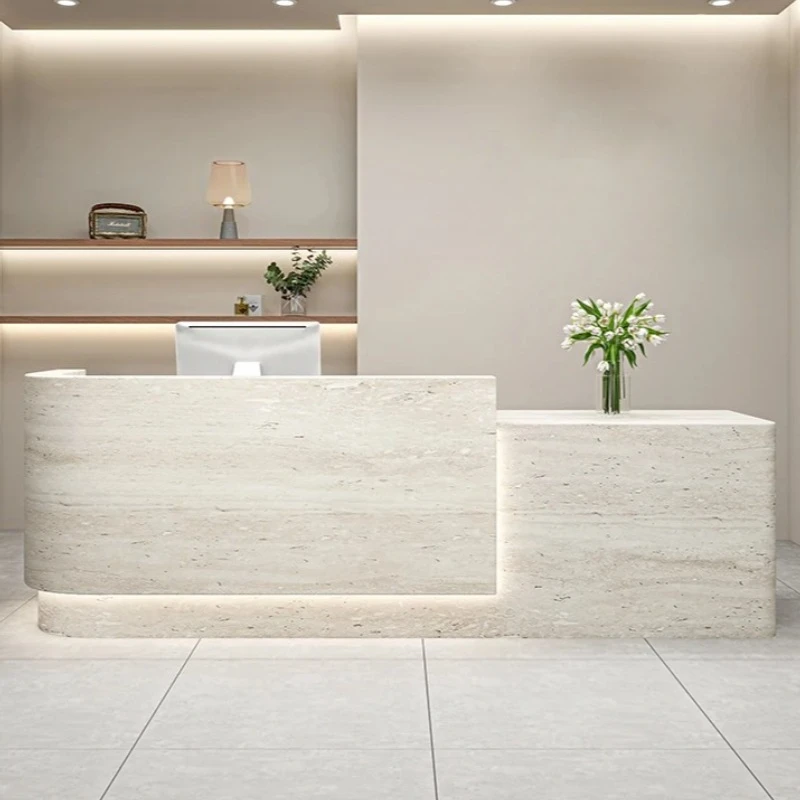 Reception Desk Modern Simple Company Club Information Service Front Desk Beauty Salon Bar Scrivania Office Furniture Minimalist