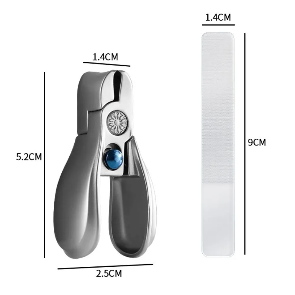 New Stainless Steel Fingernail Clipper Metal Portable Mini Nail Clipper Toenail Trimmer Unisex Nail Tool