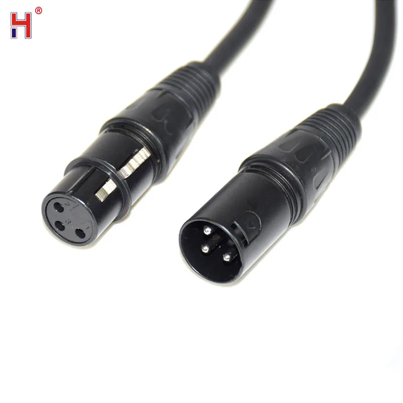 3-Pin Signal Connection DMX Cable For LED Par Light Moving Head Light 1m//2m/3m/5m/10m Stage Lighting Accessories