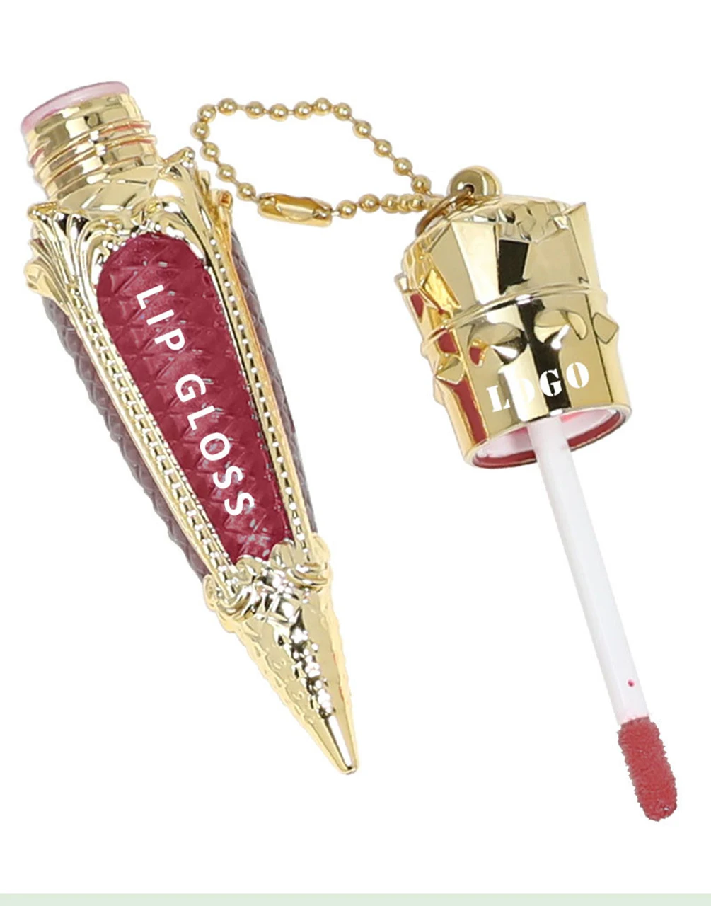ลิปกลอสฉลากส่วนตัว โลโก้สั่งทำ ลิปกลอสเนื้อฉ่ำวาวแบบกระจก ติดทนนาน หลายเฉดสี บำรุงริมฝีปาก แต่งหน้าวีแกน