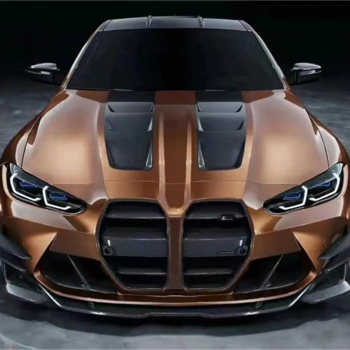 

For BMW G80 G81 M3 G82 G83 M4 2021-in Real Carbon Fiber Front Kidney Grillex Drive Competition Auto FitmentBumper Racing Grills