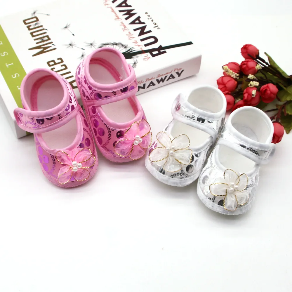 

Children Summer Shoes Newborn Infant Baby Girl Boy Soft Crib Shoes Infants Anti-slip Sneaker Striped Bow Prewalker 0-18M