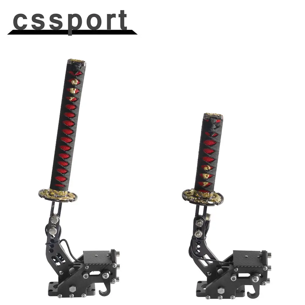 Алюминиевый ручной тормоз Kissport USB Katana, круглый самурайский меч, дизайн, ручной ручной тормоз для G25/27/29 T300 T500 Алюминиевый ручной тормоз Kissport USB Katana, круглый самурайский меч, дизайн, ручной ручной тормоз для G25/27/29 T300 T500