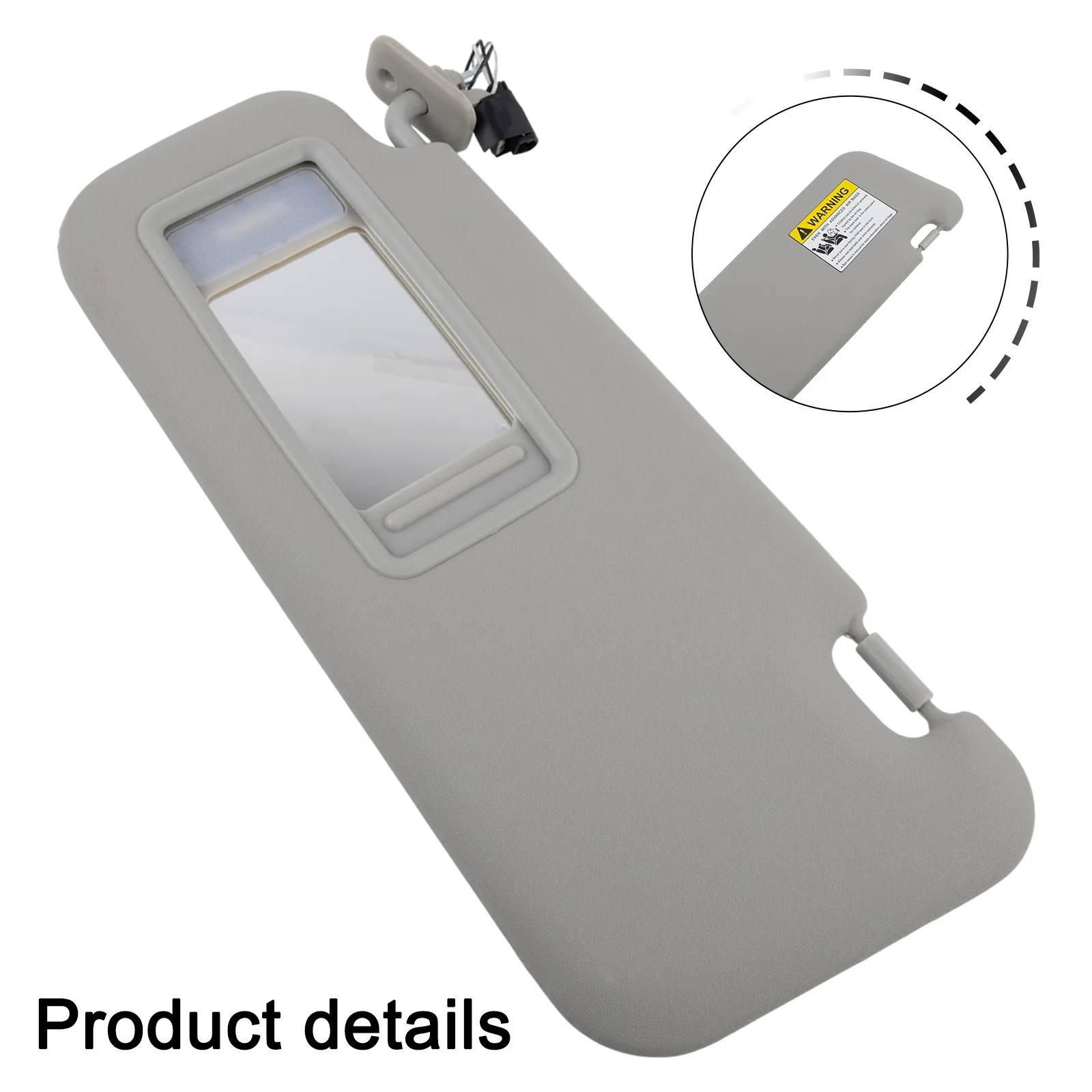 

Vehicle Upgrade Gray Sun Visor Plastic Sun Visor High Reliability Perfect Car Match Brand New Condition For Mazda 3