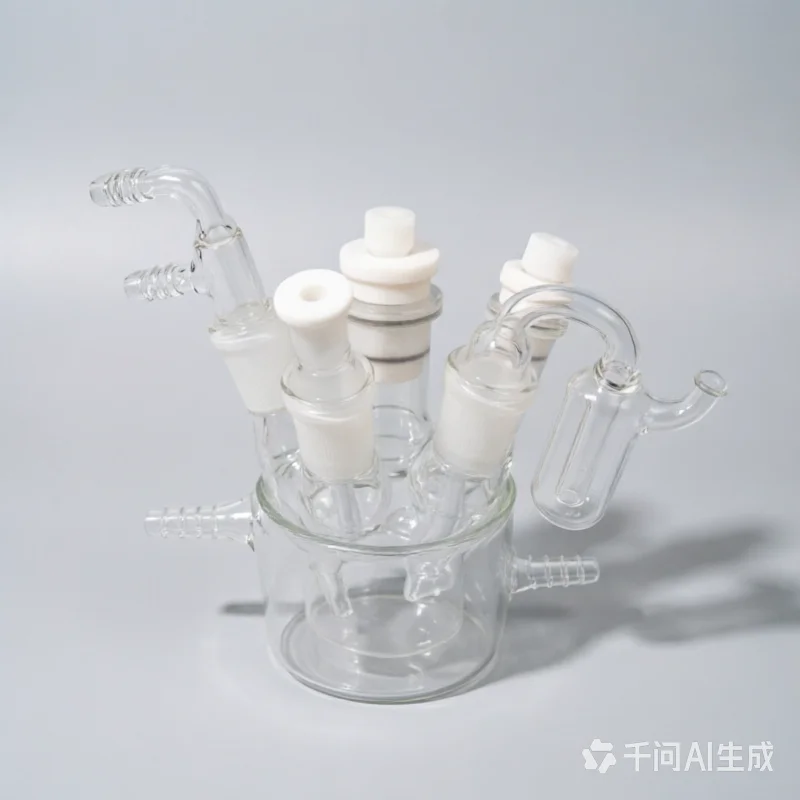 50-250ml Five-Port Electrolytic Cell, Sealed Single/Double Layer Glass Reactor for Redox & Electrochemical Experimentcell c