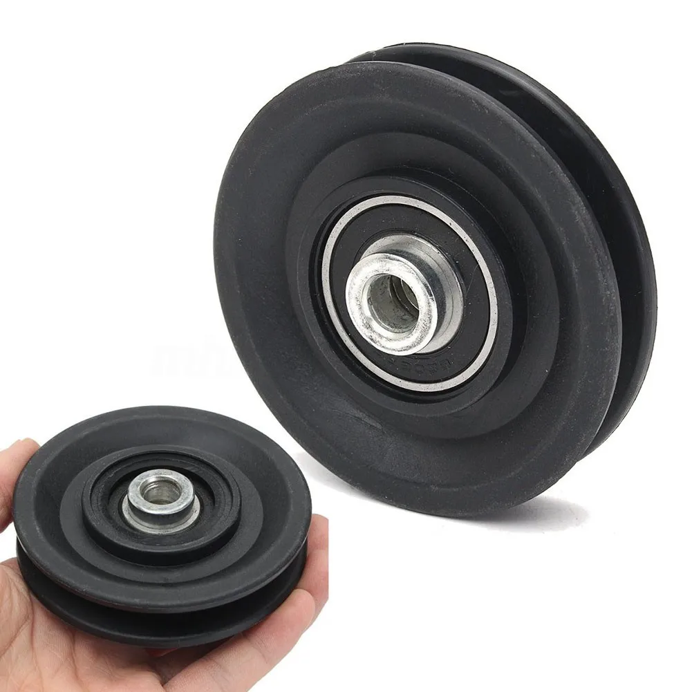 Universal 90mm Diameter Nylon Gym Bearing Pulley Wheel Cable Fitness Equipment Part 1PC Wearproof Pulley Wheel High Quality