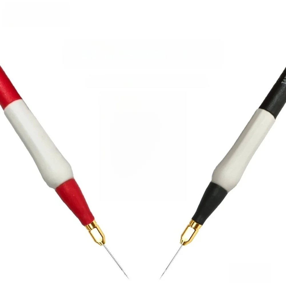 Multimeter Probe Cable With Interchangeable Extra Fine Steel Needles 1000V High Voltage Resistance Silicone Wire For Electrical