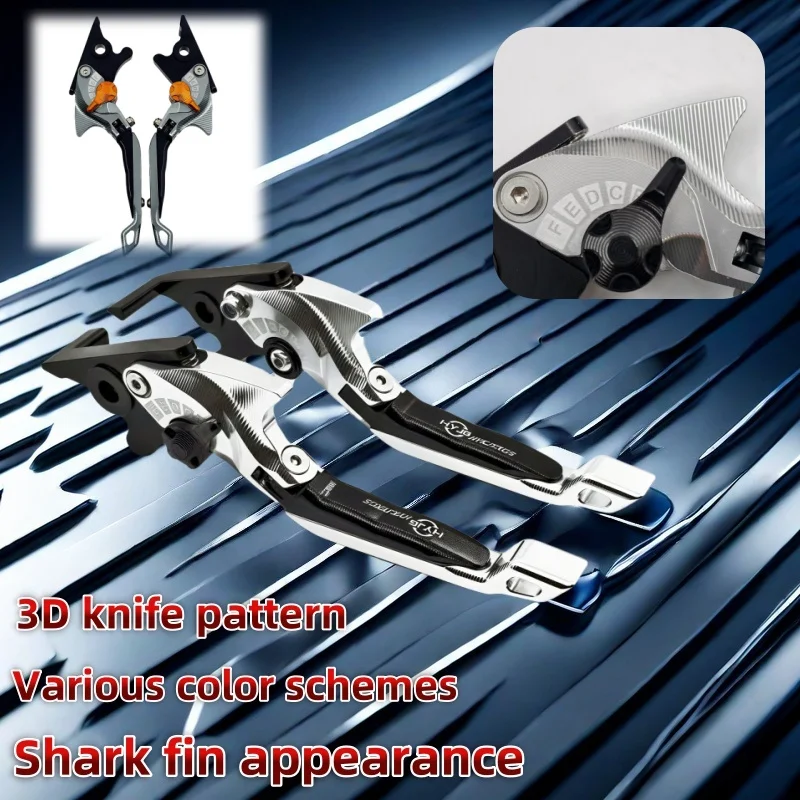 ホンダ-xl1000-バラデロ-abs-1999-2000-2001-2002-2003-2004-2013-オートバイ-5d-シャークヘッドスタイル折りたたみ式調節可能なハンドルレバー