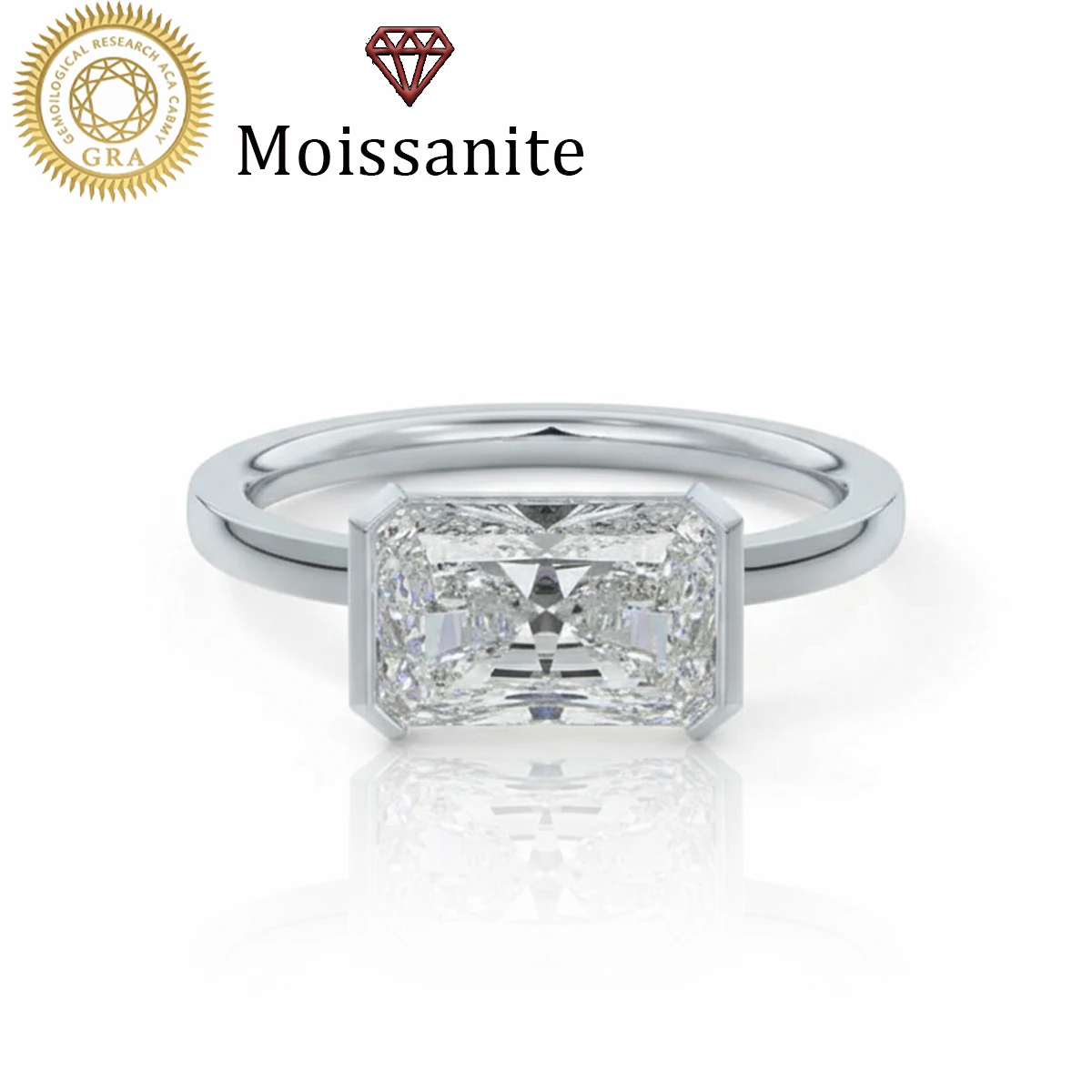 

1 шт. Женское обручальное кольцо, прямоугольное простое кольцо для женщин, 2. Серебро 925 пробы, 6 г, 2-каратный муассанит, в богемном дворцовом стиле, роскошный подарок на предложение руки и сердца, помолвку, свадьбу, День благодарения, День матери, годо