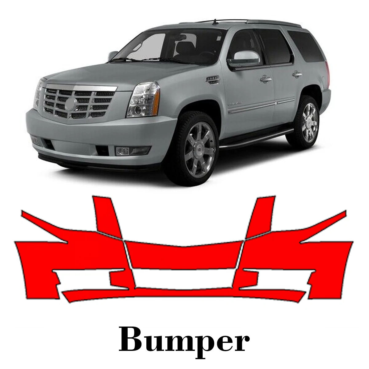 

Car Precut Paint Protection Film Front Bumper Anti-scratch Exterior TPU PPF For Cadillac Escalade Platinum 2008-2014
