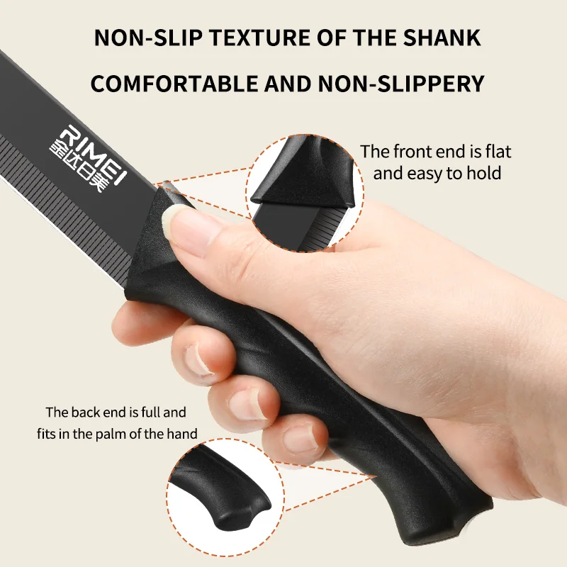 سكين فواكه كبير ممتد متعدد الأغراض قطاعة فواكه وبطيخ سكين بطيخ تجاري كبير الحجم مقبض مريح مضاد للانزلاق