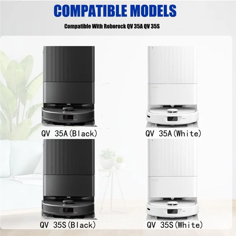 مجموعة استبدال الملحقات A83G للمكنسة الكهربائية Roborock QV 35A 35S، أسطوانة الفرشاة الرئيسية، مرشحات Hepa